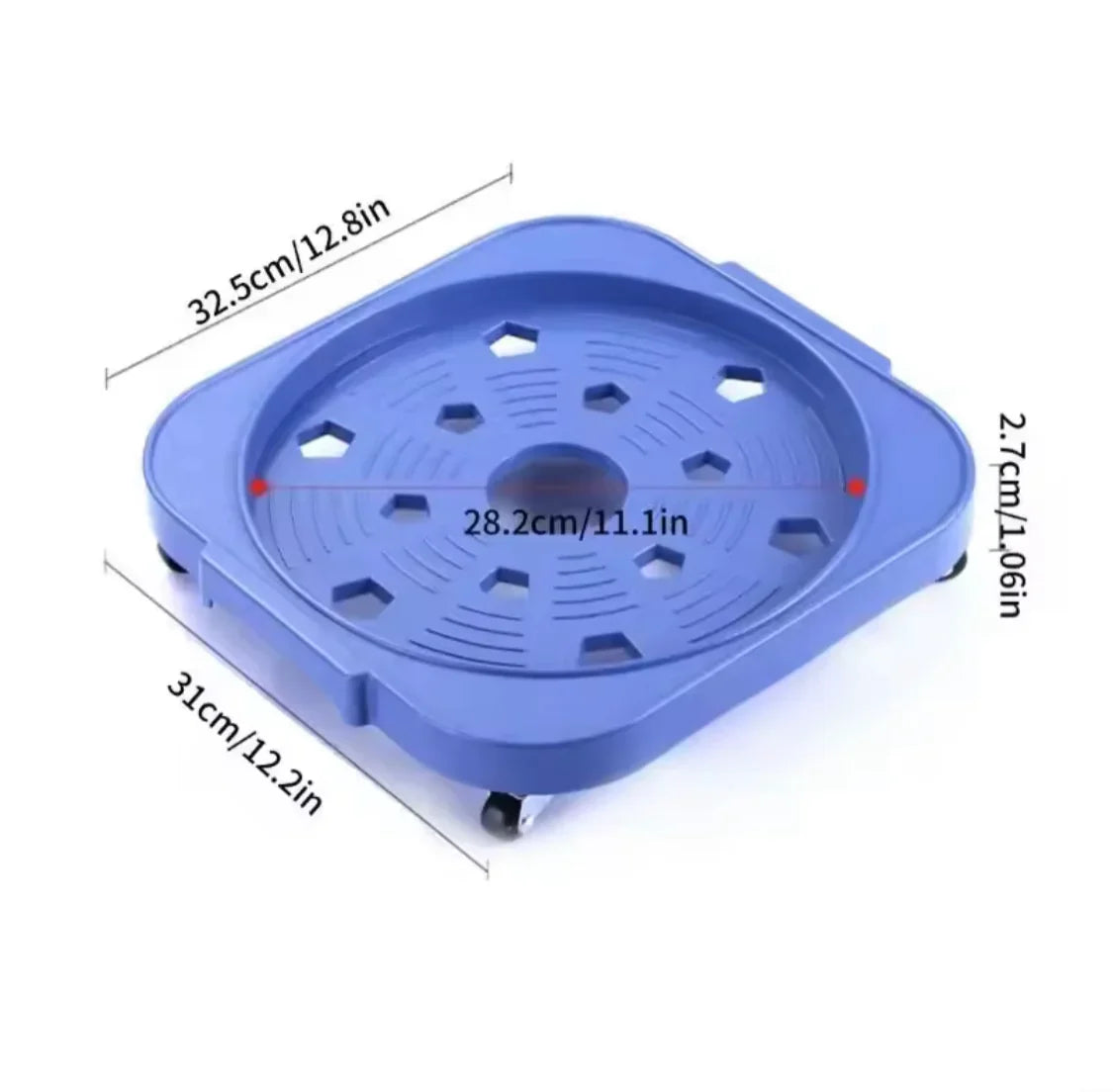Gas cylinder base with wheels