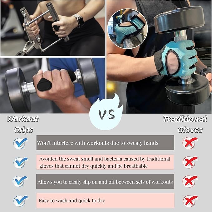 Anti-Slip Workout Grips