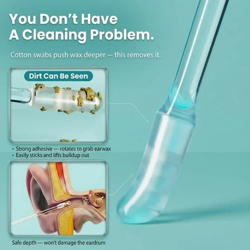 Soft Silicone Ear Cleaning Sticks – 24 Pieces