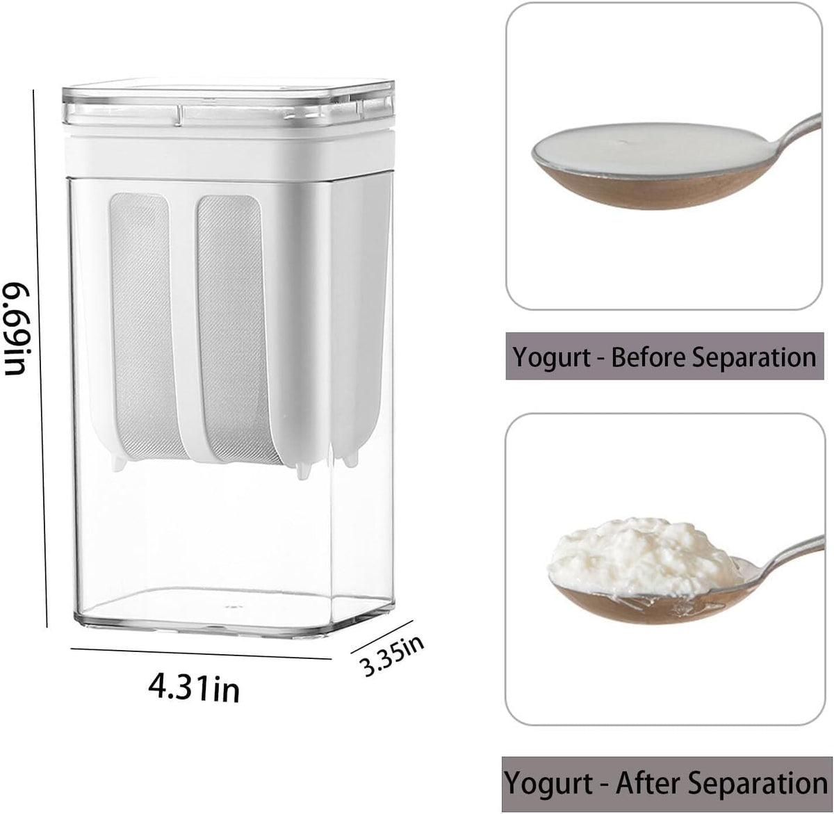 Ultra Fine Yogurt Strainer 1100ml