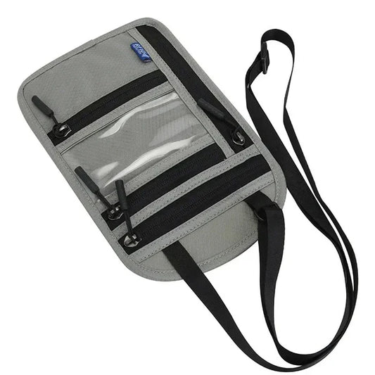 Unisex RFID Blocking Travel Neck Pouch