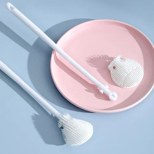 Silicone long Handle bottle cleaning Brush