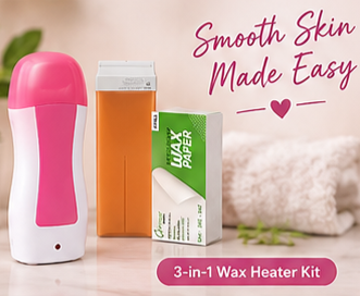 3-in-1 Wax Machine | Electric Roll-On Wax Heater Kit