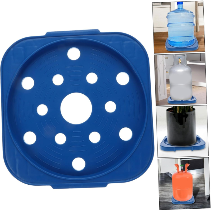 Gas cylinder base with wheels
