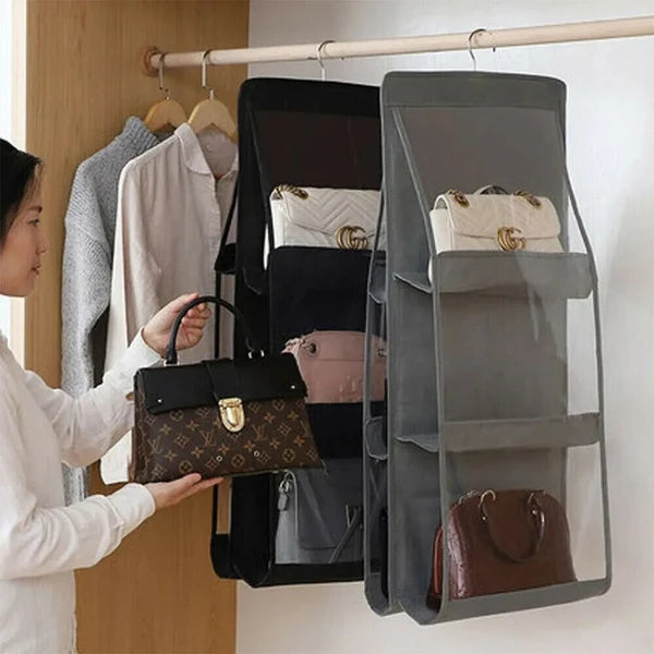 👜 6-Pocket Hanging Purse Organizer