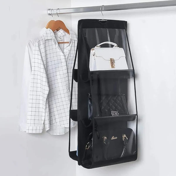 👜 6-Pocket Hanging Purse Organizer