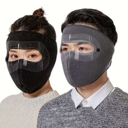 Unisex Thickened Face Mask with Ear Covers for Autumn and Winter