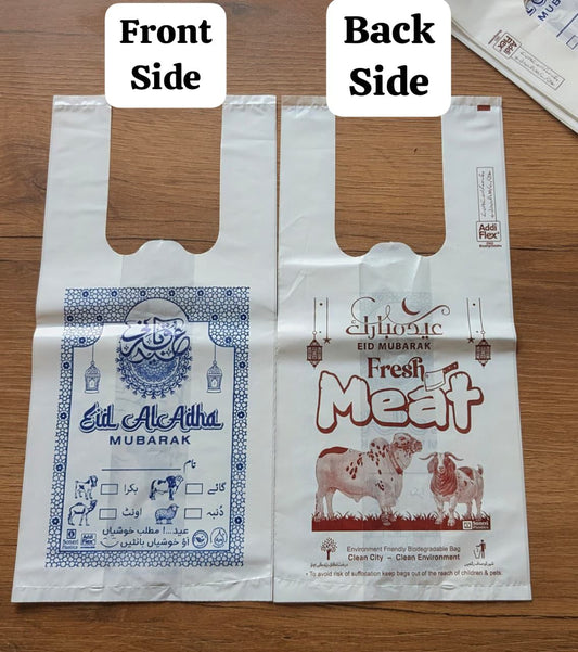 Bakra Eid Meat Bags, Disposable Shoppers, Meat Plastic Bags