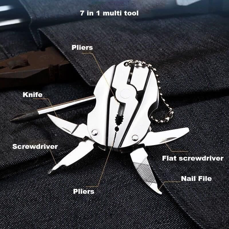 Multifunctional Stainless Steel Key Chain Pliers