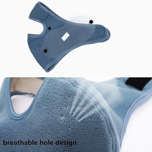 Unisex Thickened Face Mask with Ear Covers for Autumn and Winter