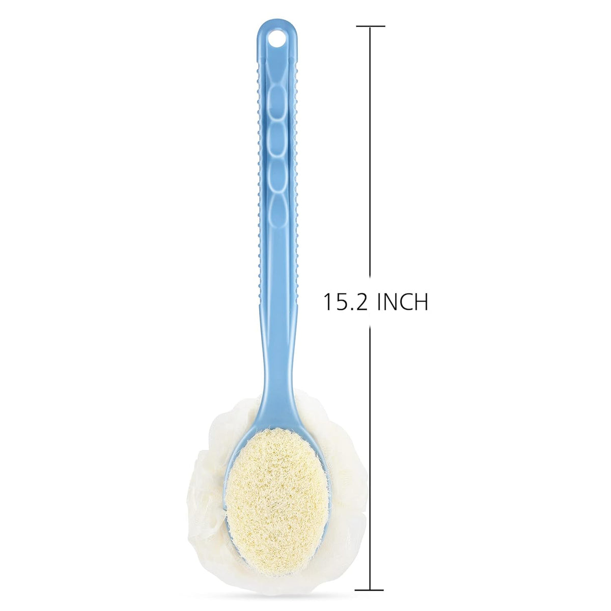 Body Brush with Curved Long Handle