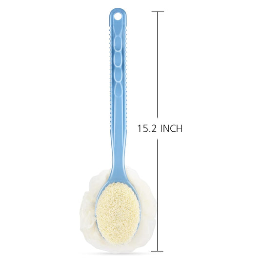 Body Brush with Curved Long Handle