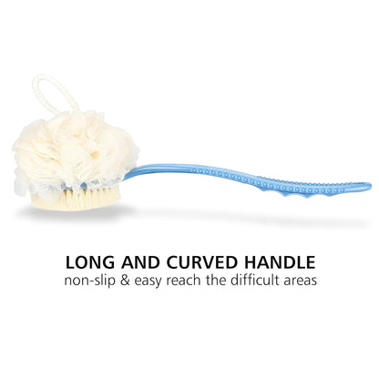 Body Brush with Curved Long Handle