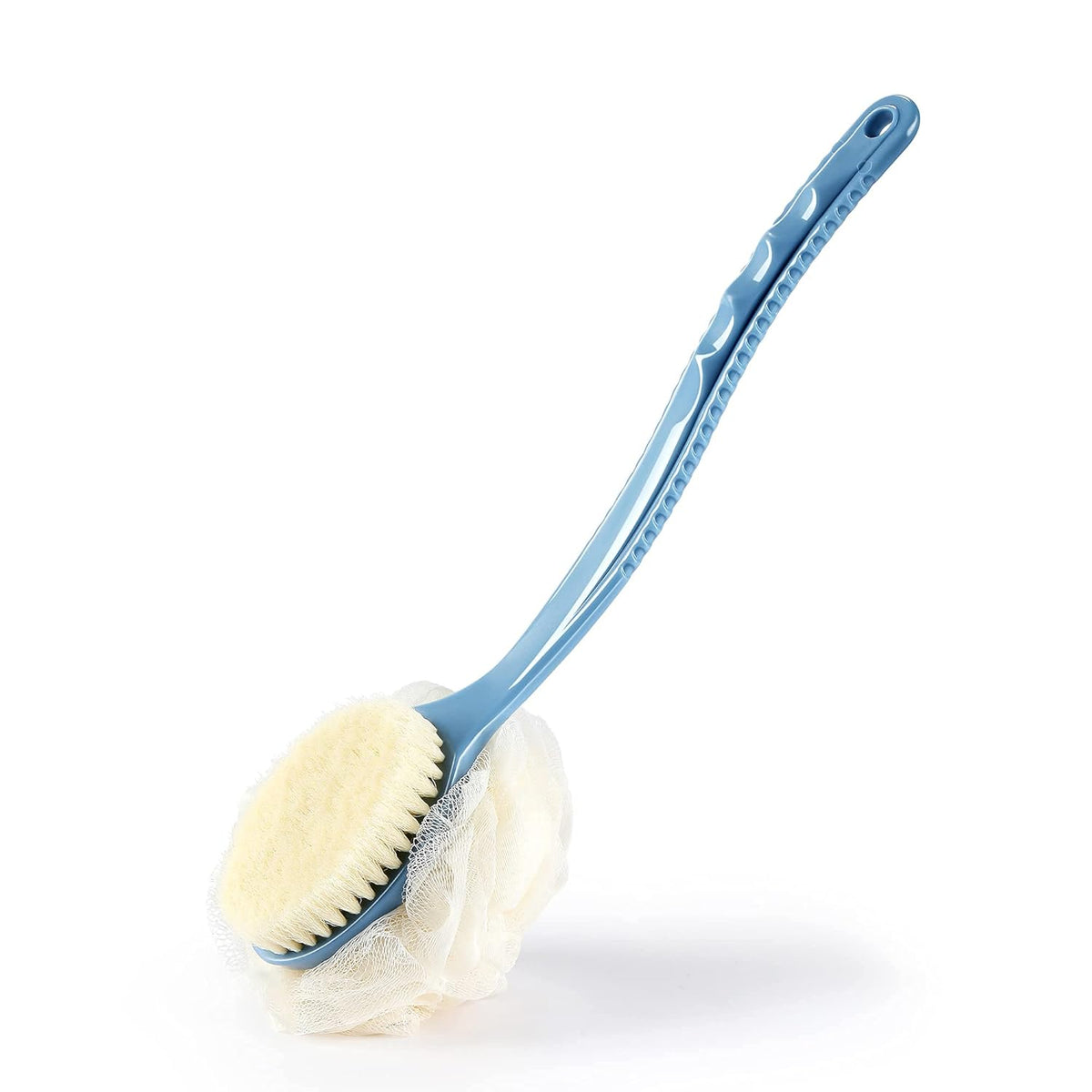 Body Brush with Curved Long Handle