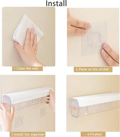 6 Compartment Multiuse Wall Mount Organizer