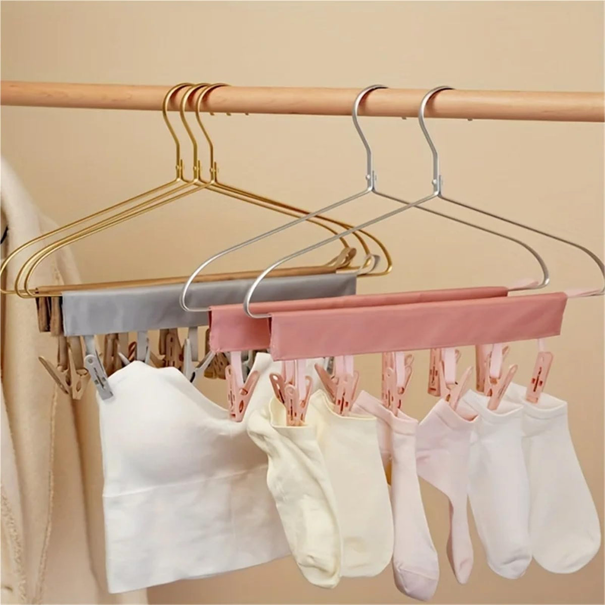 Travel Fabric Rack Hanging Clips
