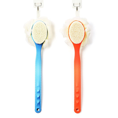 Body Brush with Curved Long Handle