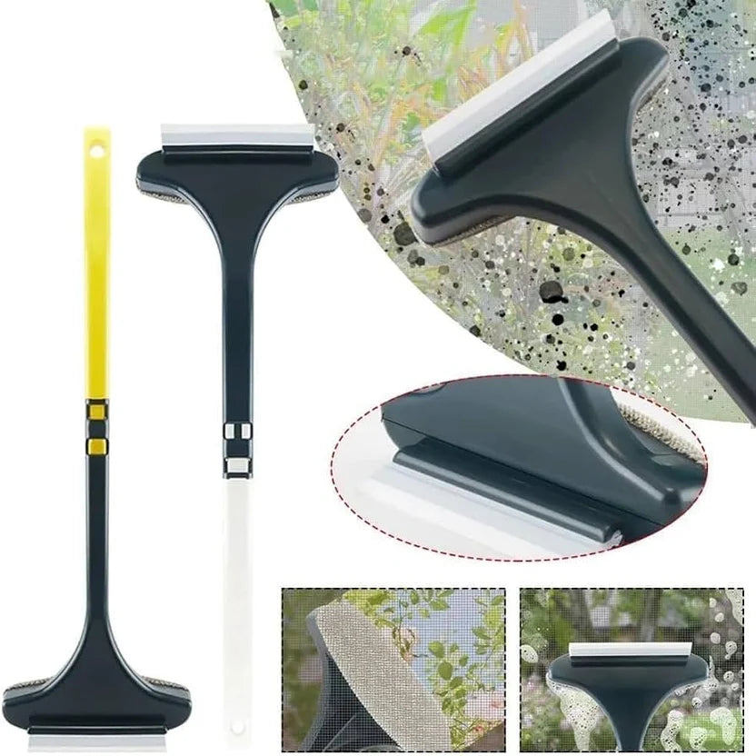 Window Net Cleaning Brush & Wiper