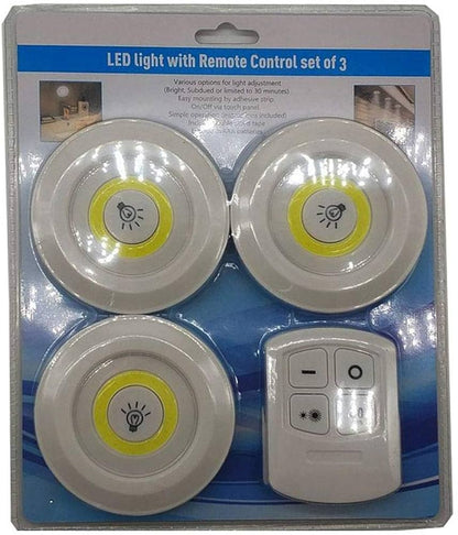 LED lighting with remote control 3 pcs.