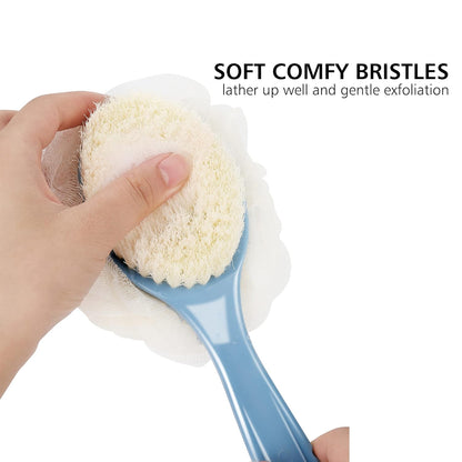 Body Brush with Curved Long Handle
