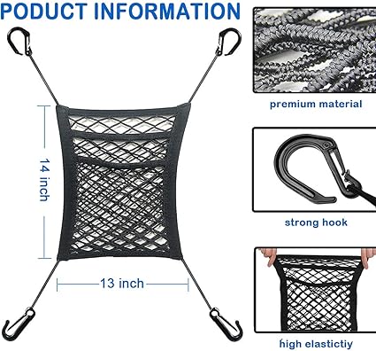 3 layer mesh car storage net