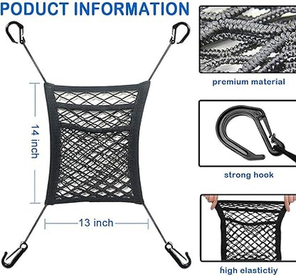 3 layer mesh car storage net