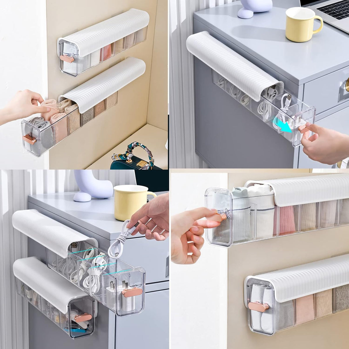 6 Compartment Multiuse Wall Mount Organizer