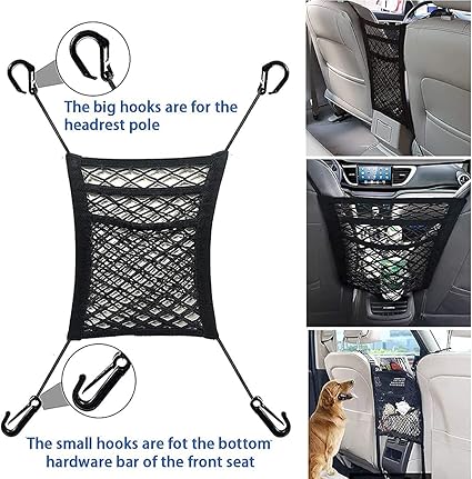 3 layer mesh car storage net