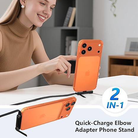 2-in-1 Invisible Holder Charger Cable – 240W Fast Charging