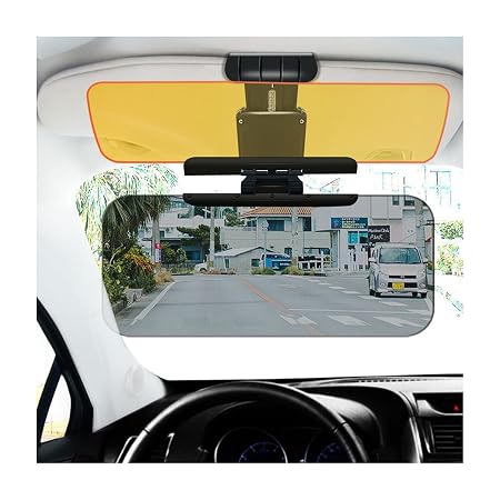 CAR SUN VISOR YALLOW & BLACK NIGHT VISION SHAD FOR DRIVING