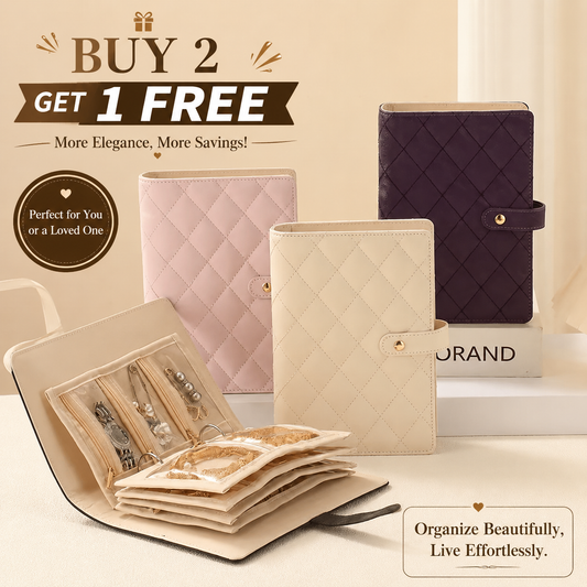 BUY 2 GET 1 FREE – Luxury Jewelry Storage Book Organizer