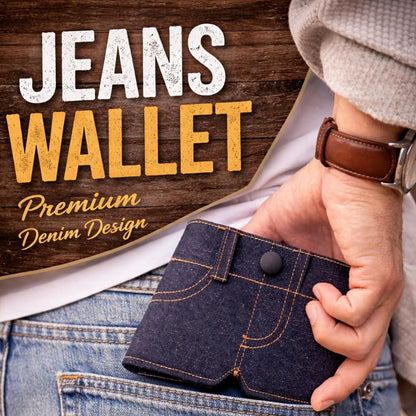 💳 Mini Jeans Foldable Wallet