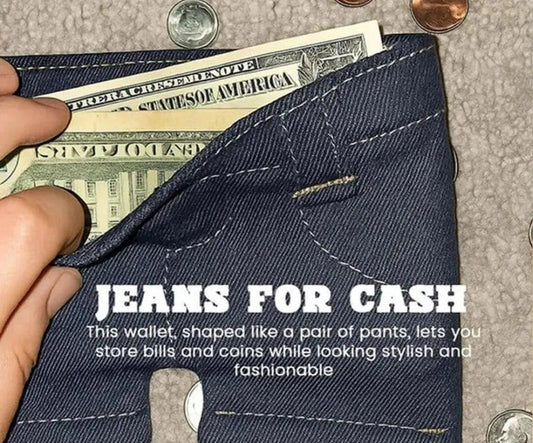 💳 Mini Jeans Foldable Wallet