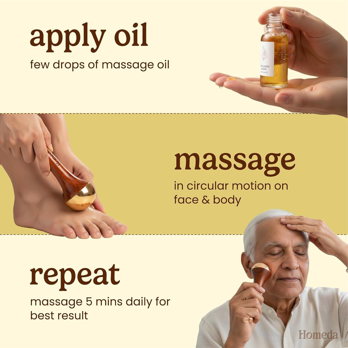✨ Kansa Massage Tool