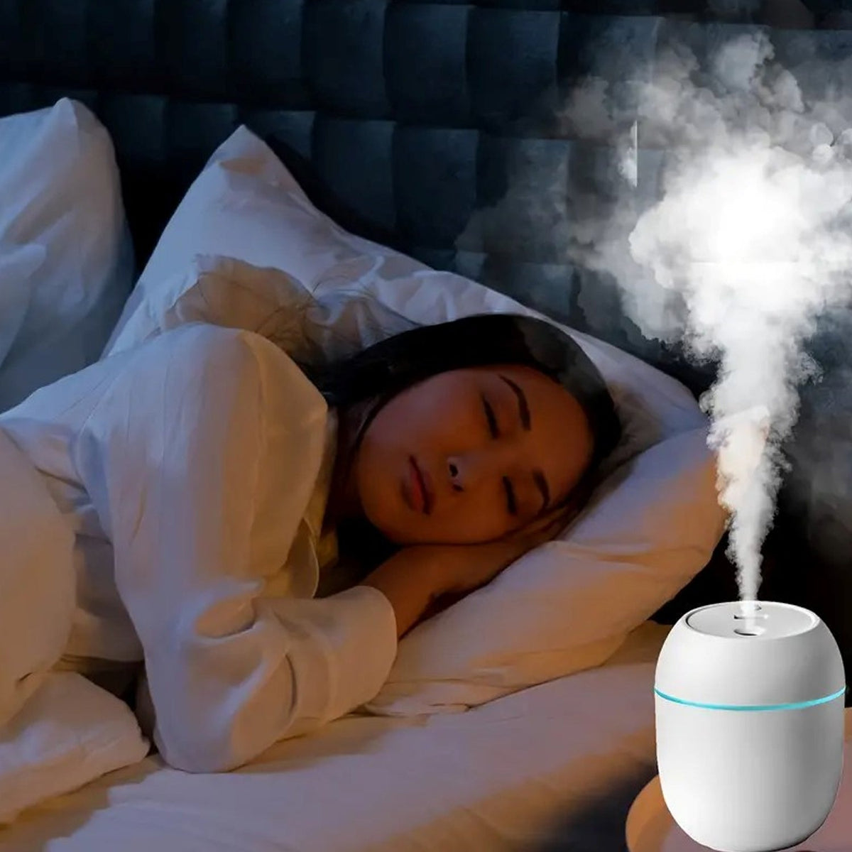 Portable Mini USB Humidifier with Night Light