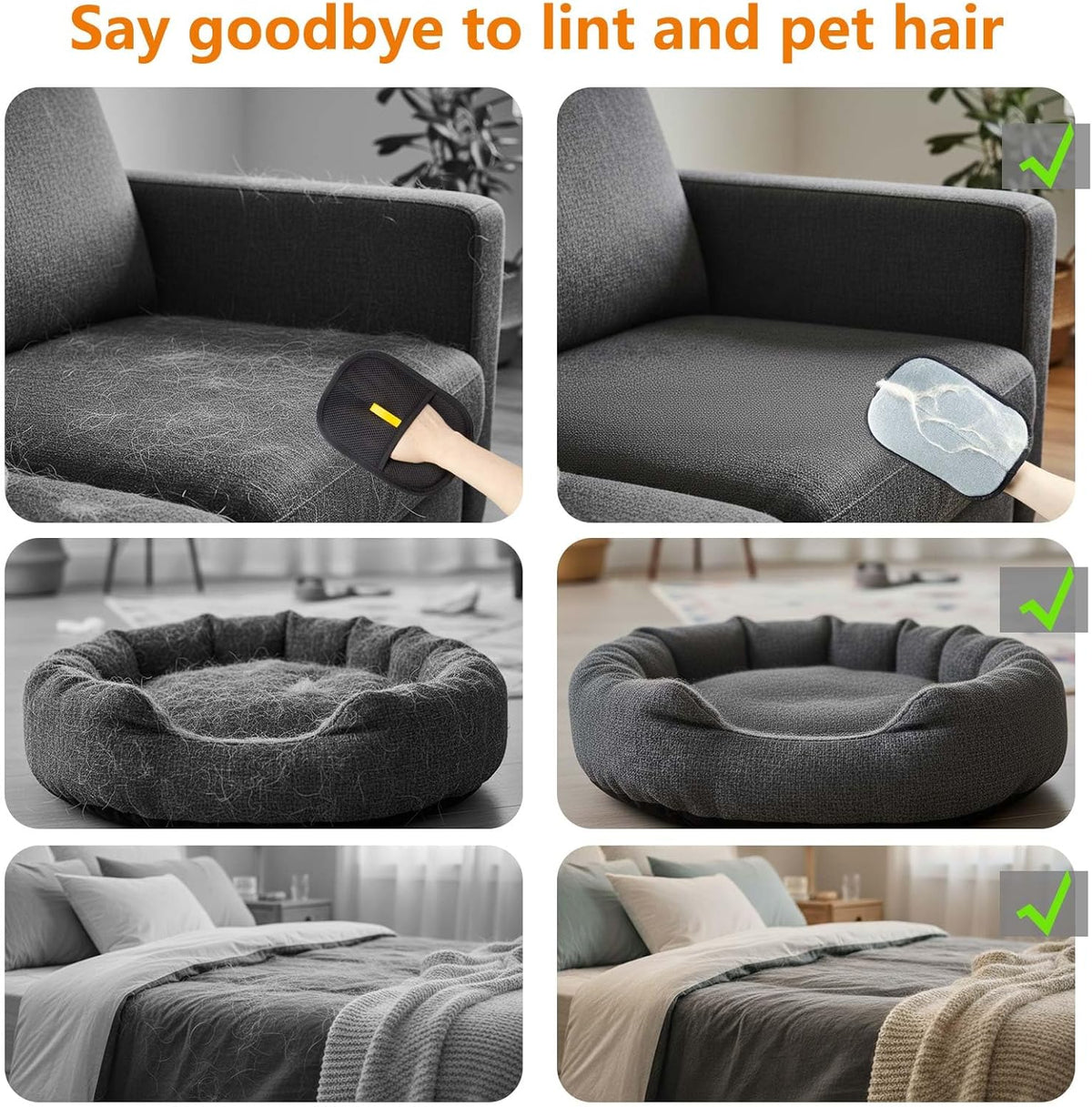 🐾 Pet Hair Remover Glove