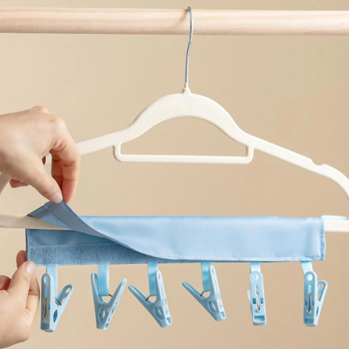 Travel Fabric Rack Hanging Clips
