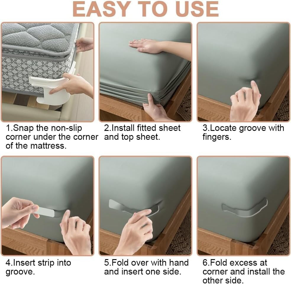 🛏️ Heavy Duty Bed Sheet Grippers