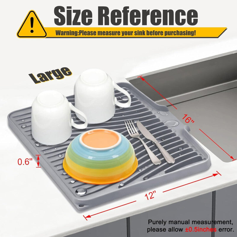 💧 Silicone Dish Drying Mat