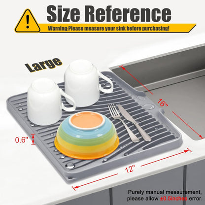 💧 Silicone Dish Drying Mat