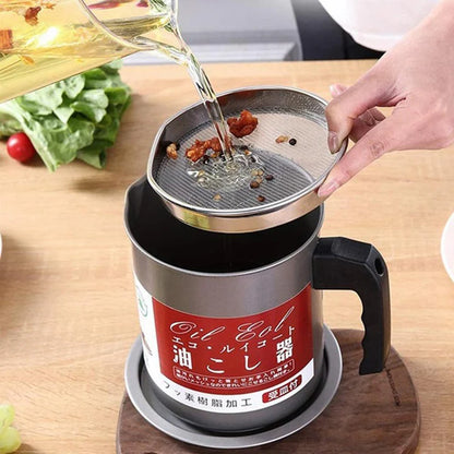 Seasoning Injector Needle+Oil Strainer Pot (2 In 1 Special Bundle)