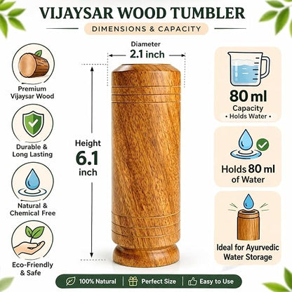 ✨ Luxury Wellness Combo – Kansa Wand + Wooden Tumbler