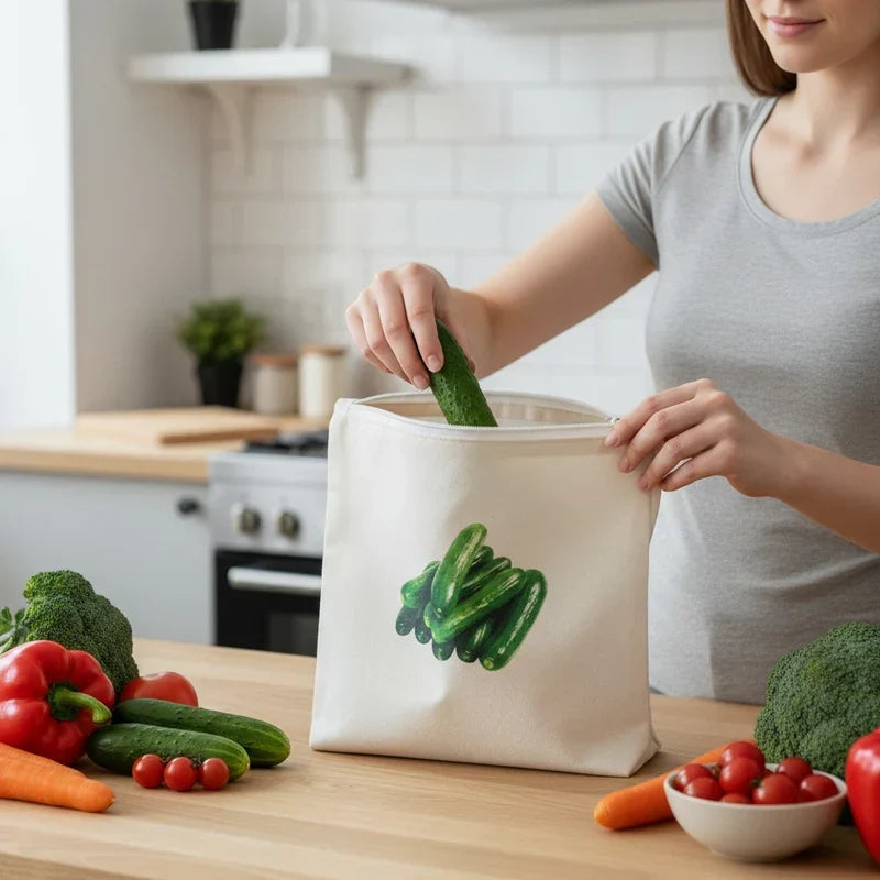 Premium Cotton Vegetable Storage Bag