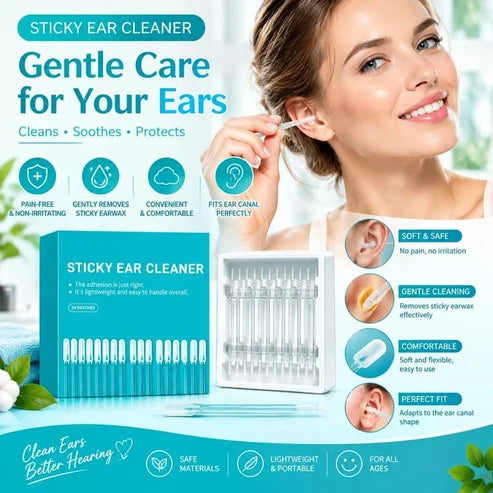 Soft Silicone Ear Cleaning Sticks – 24 Pieces