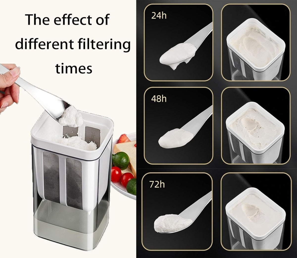 Ultra Fine Yogurt Strainer 1100ml