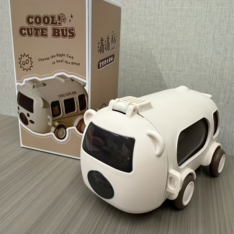 Bus-Shaped Water Bottle with Straw