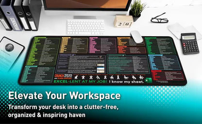 Excel & Windows Shortcuts Mouse Pad