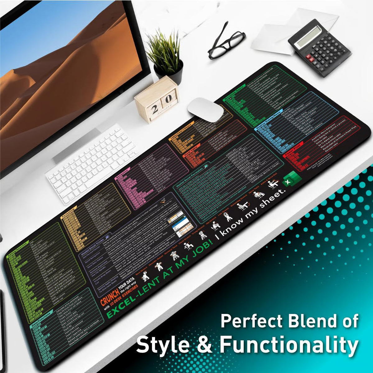 Shortcuts Mouse Pad for Excel Windows
