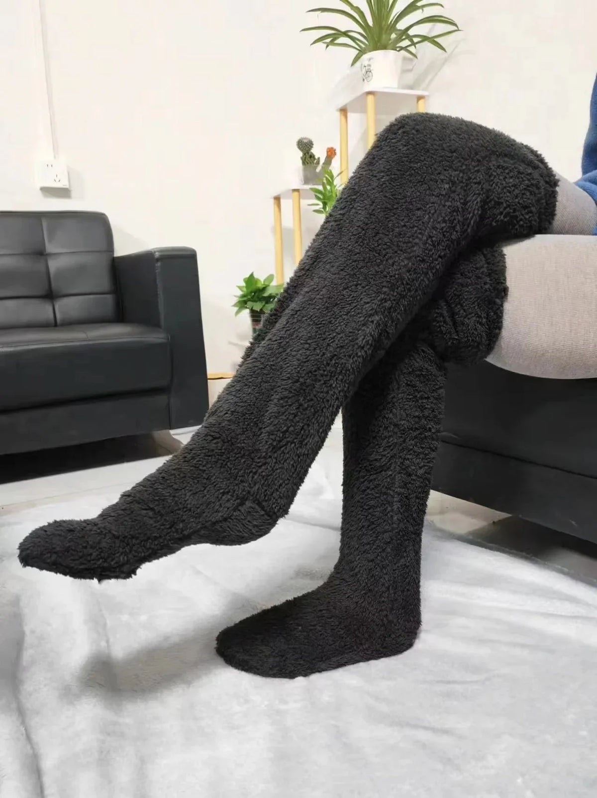 Winter Fleece Lined Over Knee Socks