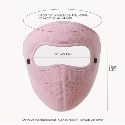 Unisex Thickened Face Mask with Ear Covers for Autumn and Winter